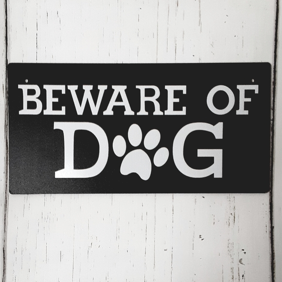 Mini Home Decor Rustic Hanging Sign- Beware Of Dog - Picture 2 of 3